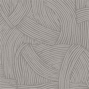 Freesia Charcoal Abstract Woven Wallpaper