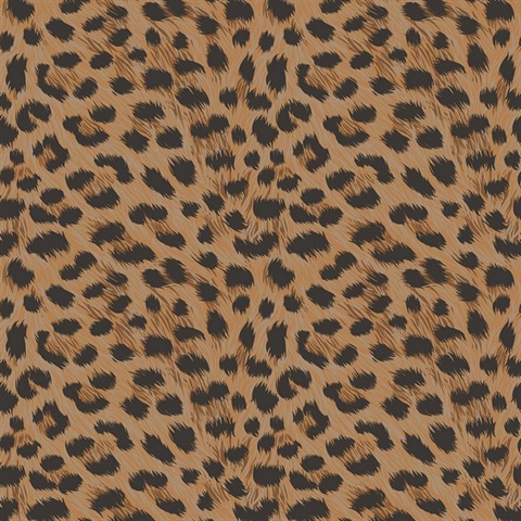 Furs Orange Leopard Wallpaper