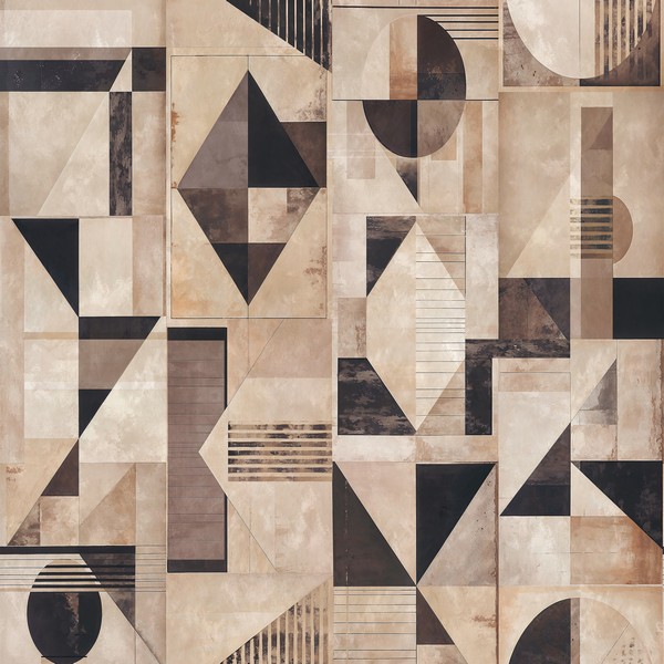 Galaxy Mural Graphite and Champagne Wallpaper