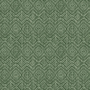 Gallivant Green Woven Geometric Wallpaper