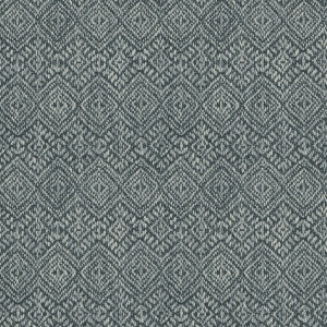 Gallivant Indigo Woven Geometric Wallpaper