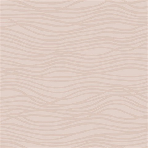 Galyn Rose Gold Pearlescent Wave Wallpaper