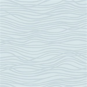 Galyn Sky Blue Pearlescent Wave Wallpaper