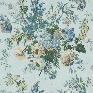 Garden Club Blue Wallpaper