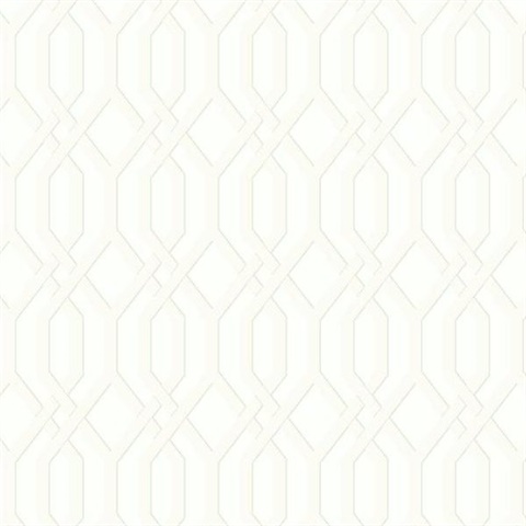 Ashford House Garden Pergola Wallpaper - White