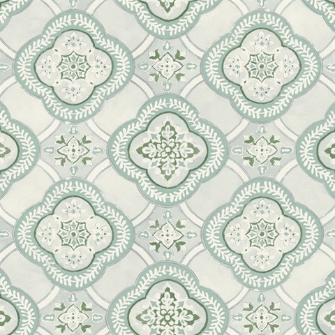 Garden Trellis Rain Wallpaper