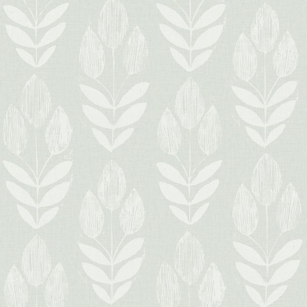 Garland Aqua Block Tulip Wallpaper