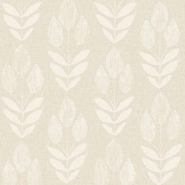 Garland Khaki Block Tulip Wallpaper