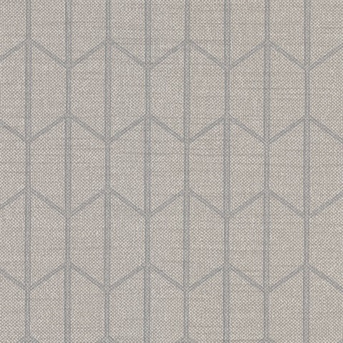 Gauntlet Grey Geometric Wallpaper