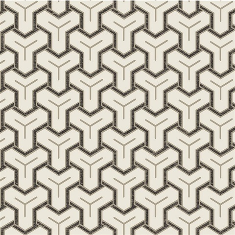 Gautier Cream Tessellate Wallpaper