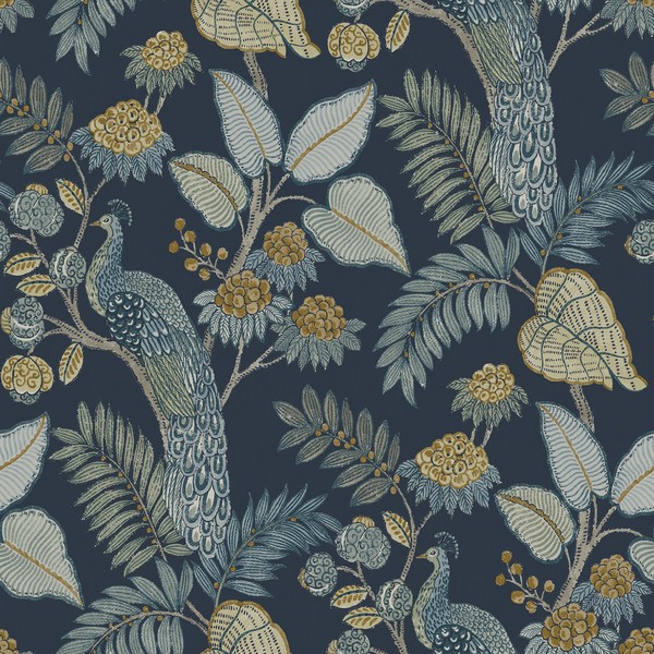 Geneva Dark Blue Wallpaper