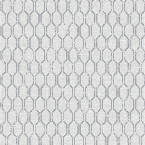 Elodie Light Grey Geometric Wallpaper