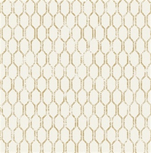Elodie Gold Geometric Wallpaper
