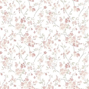 Glinda Rose Floral Trail Wallpaper