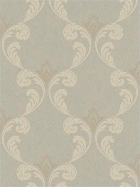 Gothic Ogee Beige with Gold and Silver