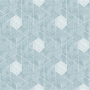 Granada Aqua Geometric Wallpaper
