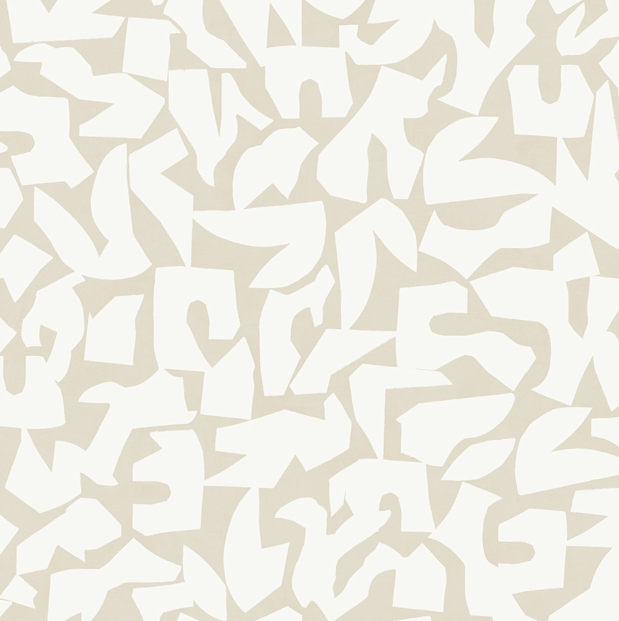 Graphic Geo Beige Peel & Stick Wallpaper
