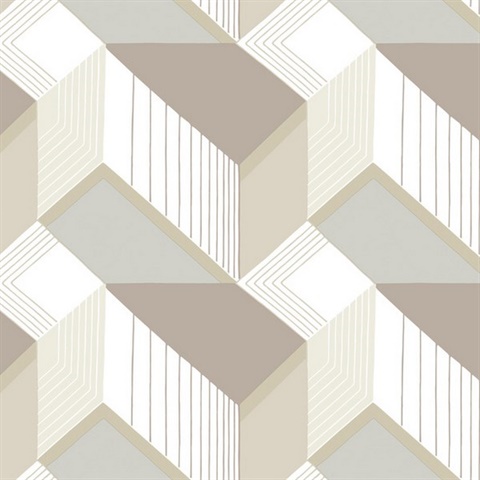 Graphic Geo Blocks Wallpaper