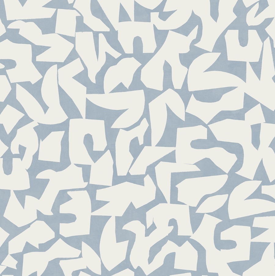 Graphic Geo Blue Peel & Stick Wallpaper