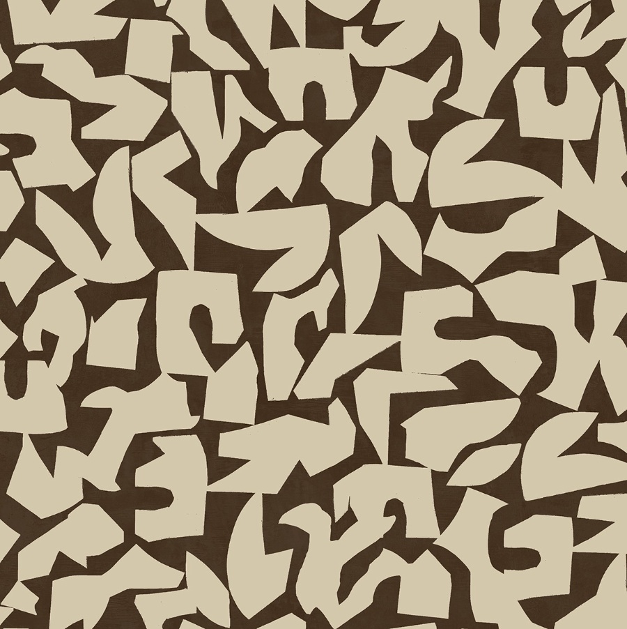 Graphic Geo Brown Peel & Stick Wallpaper