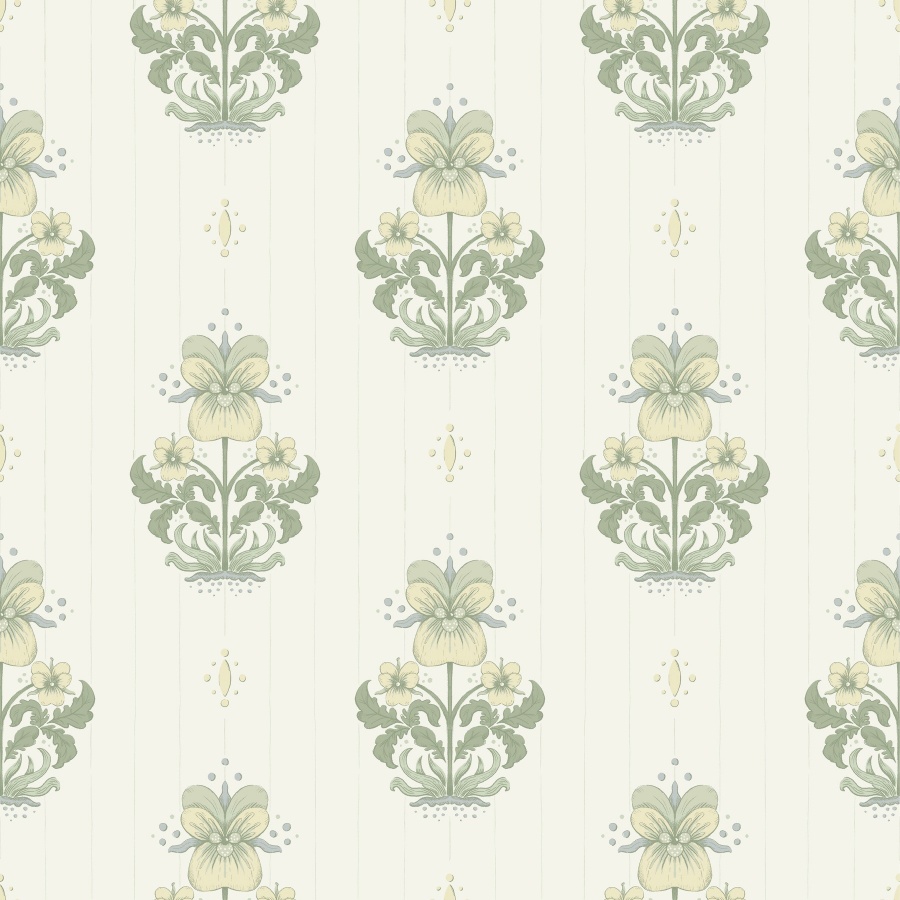 Gullvie White Wallpaper