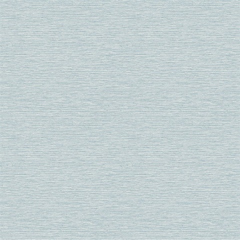 Gump Light Blue Faux Grasscloth Wallpaper
