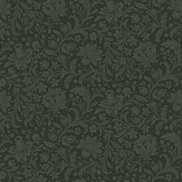 Hague Dark Green Wallpaper