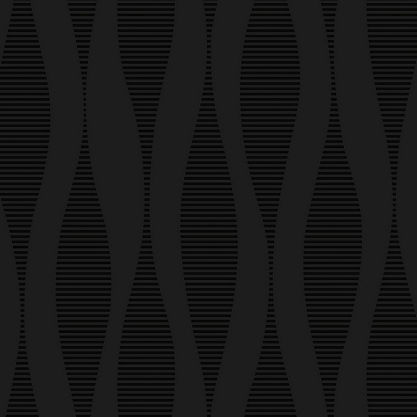 Harmony Ikat Waves Metallic Carbon Wallpaper