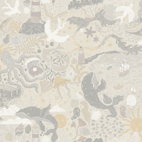 Havet Grey Wallpaper