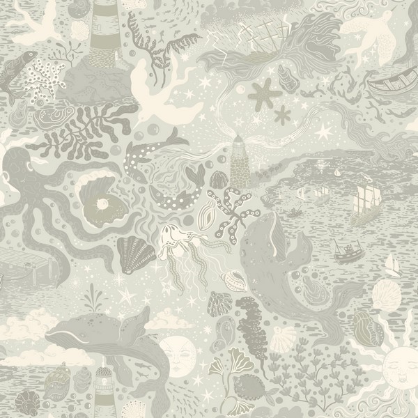 Havet Light Blue Wallpaper