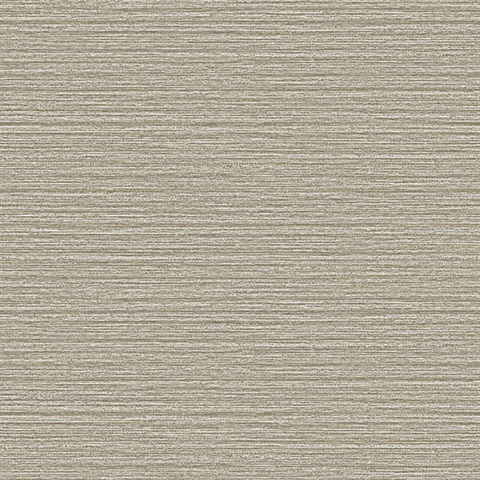 Hazen Light Brown Shimmer Stripe Wallpaper