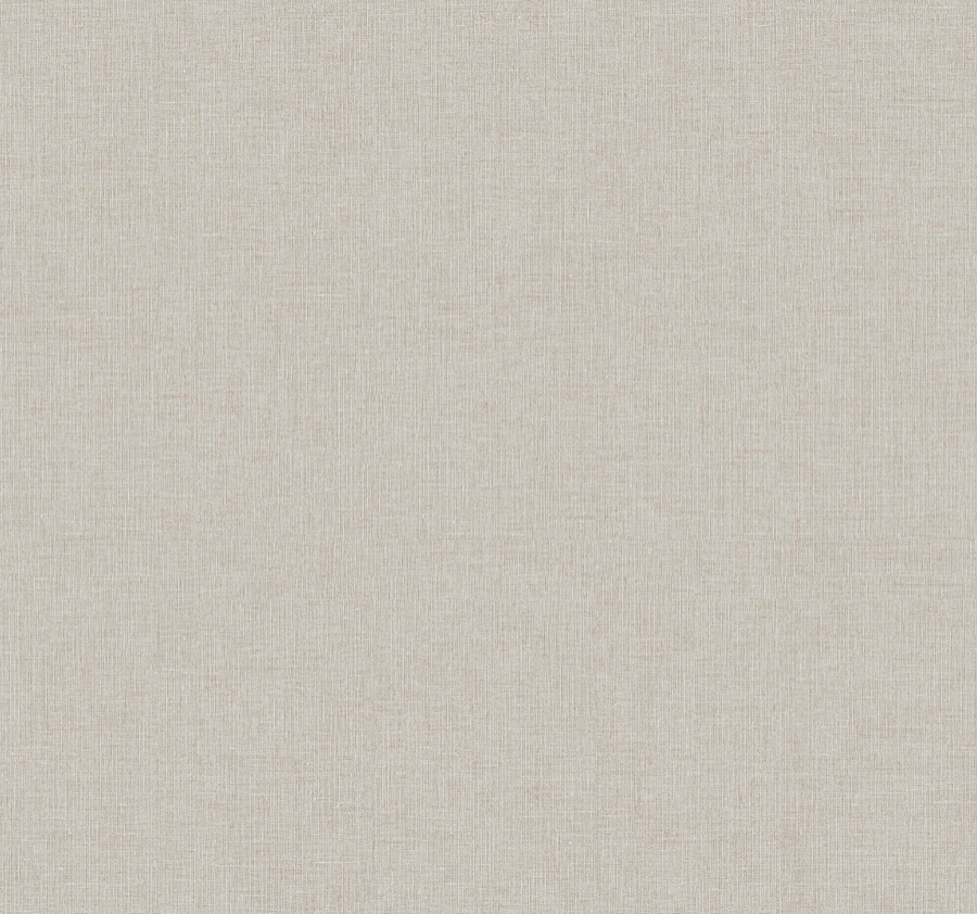 Heathered Linen Beige Faux Fabric Wallpaper