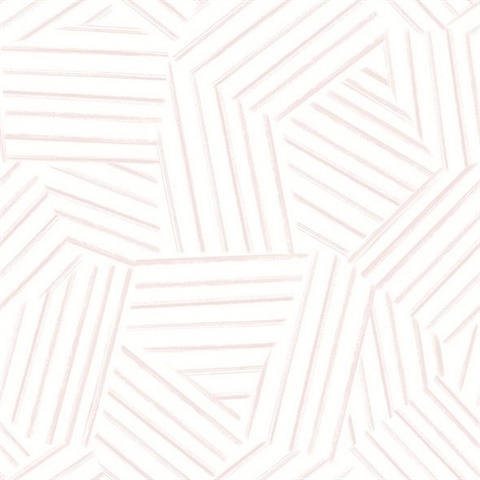 Helene Pink Geometric Lines Wallpaper