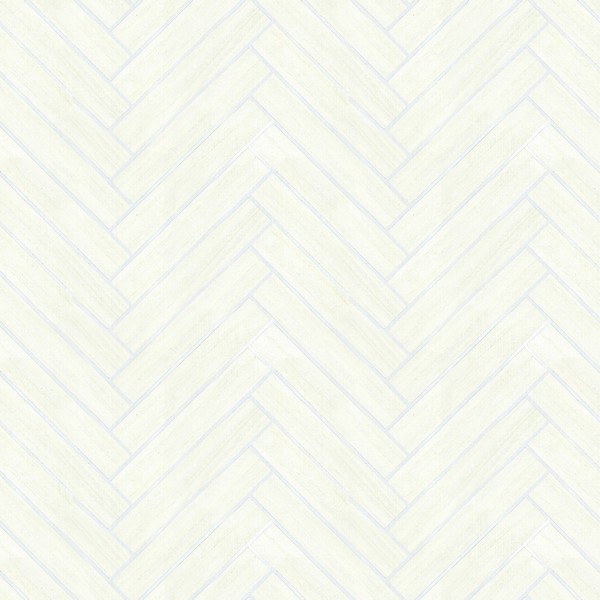 Herringbone Wood Veneer Apple Blossom Wallpaper