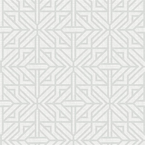 Hesper Grey Geometric Wallpaper