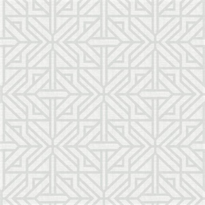 Hesper Grey Geometric Wallpaper