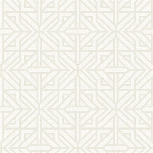 Hesper Ivory Geometric Wallpaper