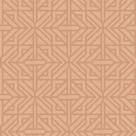 Hesper Rust Geometric Wallpaper