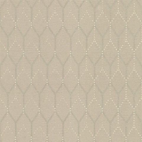 Hexagon Shadows Wallpaper - Gray