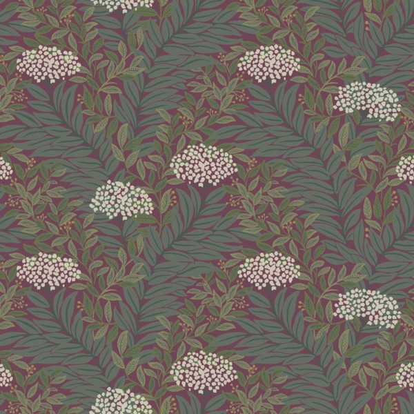 Highgrove Burgundy Wallpaper