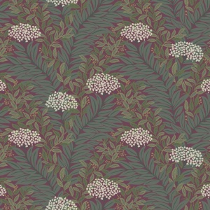 Highgrove Burgundy Wallpaper