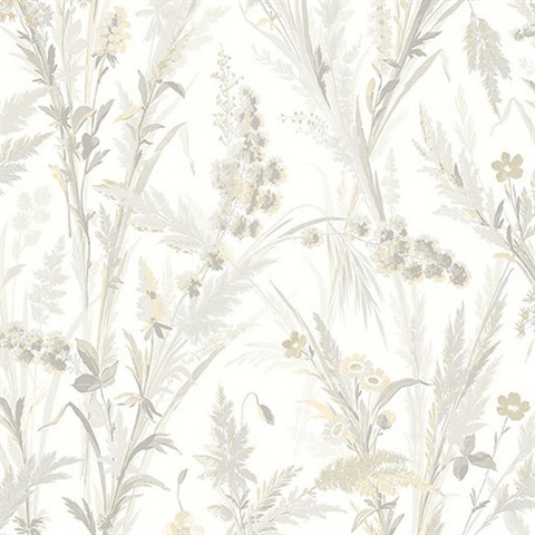 Hillaire Wheat Meadow Wallpaper