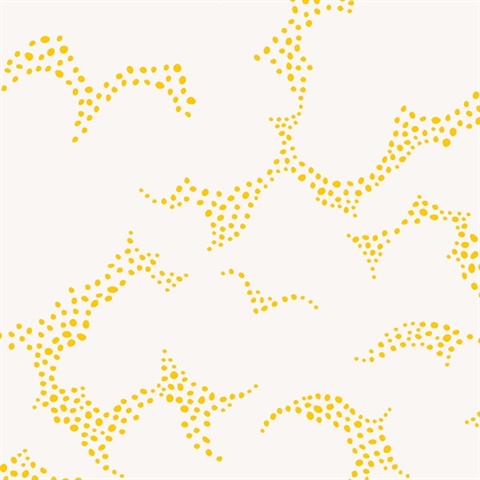 Himmel Yellow Abstract Dots Wallpaper