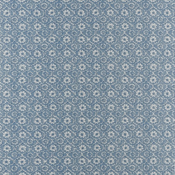 Holly Trellis Blue Wallpaper