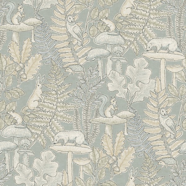 Holt Seafoam Woodland Wallpaper