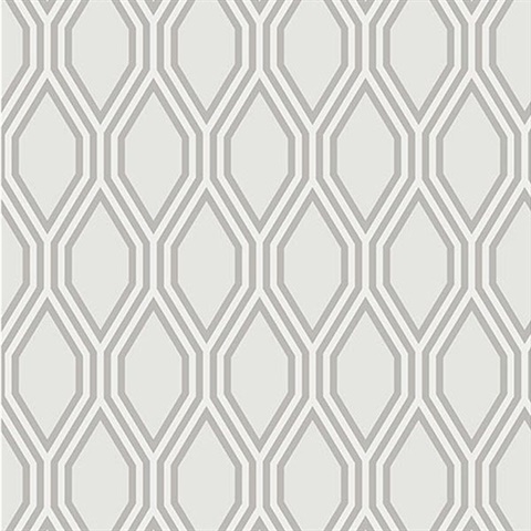 Honeycomb Grey Geometric Wallpaper