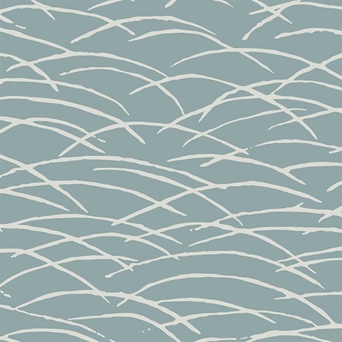 Hono Blue Abstract Wave Wallpaper