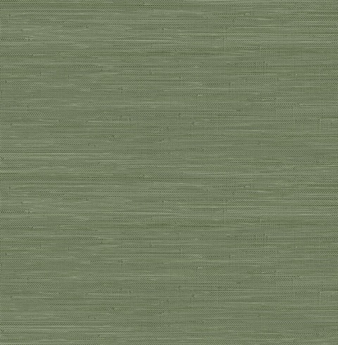 Hunter Green Classic Faux Grasscloth Peel & Stick Wallpaper