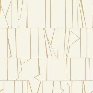 Huntington Gold Geometric Stripe Wallpaper