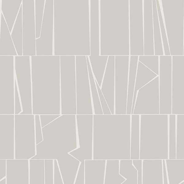 Huntington Silver Geometric Stripe Wallpaper